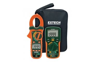 Image of Extech Instruments Electrical Test Kit W/Trms Ac/Dc Clamp Meter, ETK35