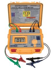 Image of Extech Instruments Milliohm Meter, Battery Powered, 380580