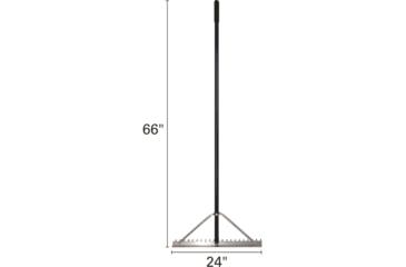 Image of Extreme Max 24 Commercial Grade Screening Rake For Beach And Lawn Care w/ 66 Handle, 3005.4233