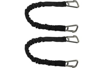 Image of Extreme Max Boattector High-Strength Line Snubber &amp; Storage Bungee, Value 2-Pack - 12in With Compact Hooks, Black, 3006.2367
