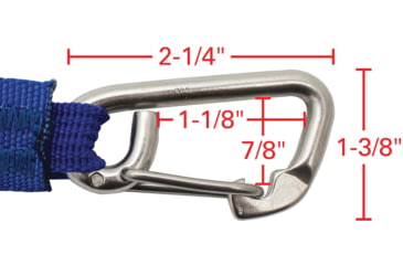 Image of Extreme Max Boattector High-Strength Line Snubber &amp; Storage Bungee, Value 2-Pack - 12in With Compact Hooks, Blue, 3006.2779