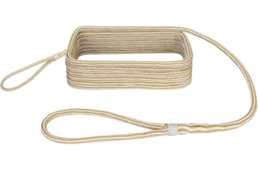 Image of Extreme Max Boattector Premium Double Looped Nylon Dock Line For Mooring Buoys - 5/8in x 35, White &amp; Gold, 5/8in x 35ft, 3006.2382
