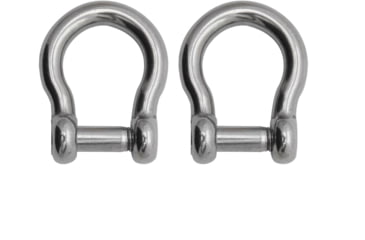 Image of Extreme Max Boattector Stainless Steel Bow Shackle With No Snag Pin, 1/4in, Pack of 2, 3006.8405.2