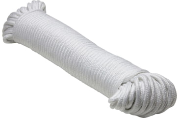 Image of Extreme Max Braided Cotton/Polyester Clothesline - 7/32in x 100, White, 7/32in x 100ft, 3008.0445