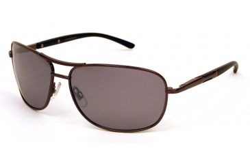 Image of Extreme Optiks Conquer Sunglasses, Shiny Dark Gun Frame, Smoke with Silver Mirror Flash Lens, 10206337.FGX