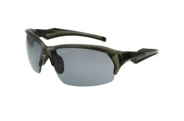 Image of Extreme Optiks EOG 12 Sunglasses, Dark Grey Crystal Frame, Smoke HD with Silver Mirror Flash Lens, 10228952.FGX