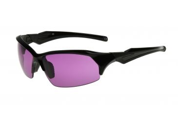 Image of Extreme Optiks EOG 12 Sunglasses, Shiny Black/Black Rubber Frame, Violet lense Lens, 10237769.QTS