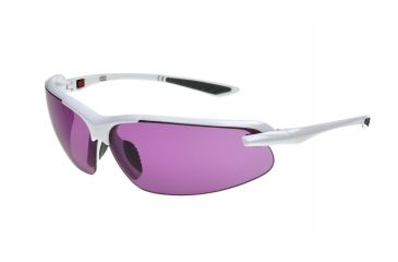 Image of Extreme Optiks EOG 15 Sunglasses, Shiny White/Grey Rubber Frame, Violet lense Lens, 10237311.QTS