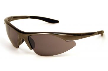 Image of Extreme Optiks SuperBlade Sunglasses, Dark Gun Frame, Smoke with Silver Mirror Flash Lens, 10206837.FGX