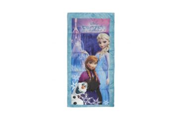 Image of Exxel Outdoors Disney Frozen Sleeping Bag, Blue/Purple, 28 in X 56 in D-2171FRZ6A