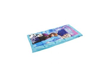 Image of Exxel Outdoors Disney Frozen Sleeping Bag, Blue/Purple, 28 in X 56 in D-2171FRZ6A