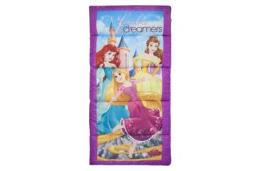 Image of Exxel Outdoors Disney Princess Sleeping Bag, Purple/Pink, 28 in X 56 in, D-217120PRN