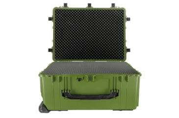 Image of Eylar 2XL 31.5in Waterproof Protective Gear Roller Case w/Foam, Green, SA00007-GRN