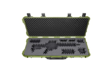 Image of Eylar 44in Hard Rifle Case Equipped w/Ragar XP Crosslinked Foam Insert, Green, SA00008-GRN-RG-XP