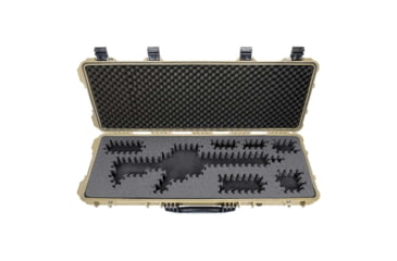 Image of Eylar 44in Hard Rifle Case Equipped w/Ragar XP Crosslinked Foam Insert, Tan, SA00008-TAN-RG-XP