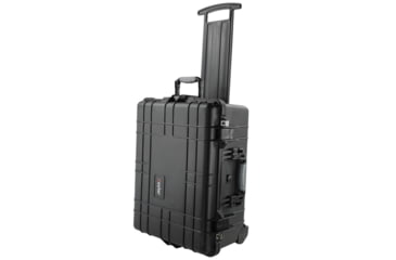 Image of Eylar Medium 24in Protective Roller Case Water and Shock Resistant w/ Foam, Black, SA00009