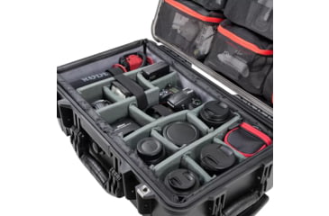Image of Eylar Eylar 22 in Hard Rolling Carry-On Camera Case with Adjustable Padded Divider and Lid Organizer