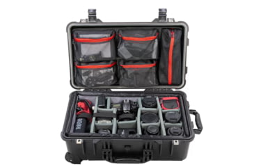 Image of Eylar Eylar 22 in Hard Rolling Carry-On Camera Case with Adjustable Padded Divider and Lid Organizer