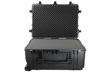 Image of Eylar XXL 31.5in Protective Gear Roller Case Water and Shock Resistant w/ Foam, Black, SA00007
