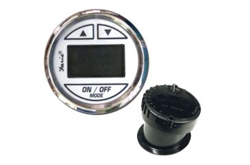 Image of Faria Beede Instruments 2&quot; Depth Sounder w/In-Hull Transducer - Chesapeake White - Stainless Steel Bezel 74541