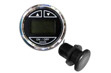 Image of Faria Beede Instruments 2" Depth Sounder w/Thru-Hull Transducer - Chesapeake Black - Stainless Steel Bezel 74672