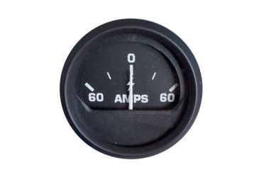 Image of Faria Beede Instruments Ammeter Gauge 60-0-60 Amps - Black 77424