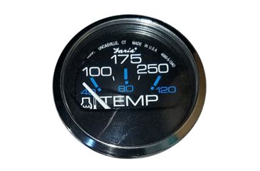 Image of Faria Beede Instruments Black SS 2" Water Temperature Gauge 100-250F Chesapeake 54631