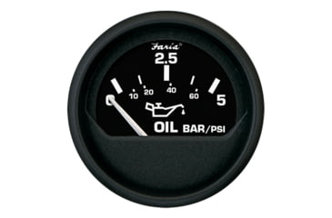 Image of Faria Beede Instruments Euro Oil Pressure Gauge 5 Bar 2in, 12805