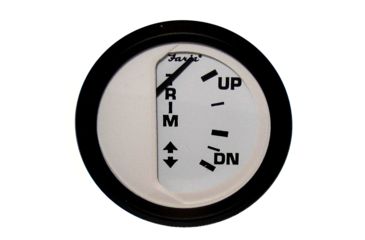 Image of Faria Beede Instruments White 2" Trim Gauge Mercury / Mariner / Mercruiser / Volvo DP / Yamaha-2001 and newer Euro 54713