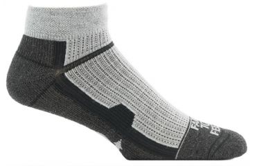 Image of Farm To Feet Asheville Light Weight 1/4 Crew Sock - Men's-Silver Heather-Medium
