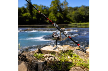 Image of Favorite Fishing Army Spinning Combo, 6ft 6in, Medium, Black/Red, ARM662M10