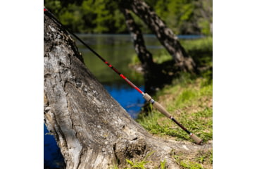 Image of Favorite Fishing Brush Dobber Crappie Spinning Rod, 6ft 8in, Ultra Light, Red/Black, DBR-681UL