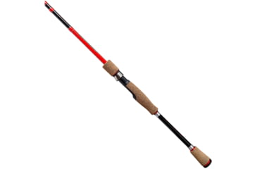 Image of Favorite Fishing Brush Dobber Crappie Spinning Rod, 6ft 8in, Ultra Light, Red/Black, DBR-681UL
