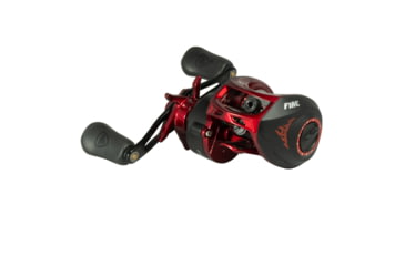 Image of Favorite Fishing PBF Fire Stick Casting Reel, 6.4-1 Left, Hand, Red/Black, FS100NGL