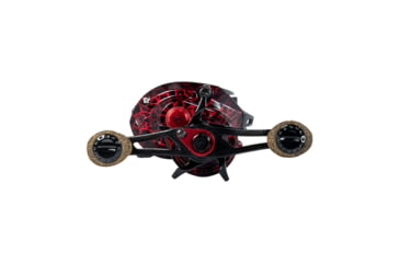 Image of Favorite Fishing PBF Lit Casting Reel, 6.4-1, Left Hand, Red/Black, LIT100NGL