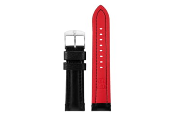 Image of Luminox Black/Red Genuine Leather Strap 50C60154, black-red-genuine-leather-strap