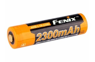 Image of Fenix ARB-L18-2300 Li-ion Button-Top Battery, Orange, ARB-L18-2300