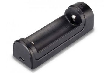 Image of ARE-X1 1 Channel LED Smart Charger,Black for Li-ion 18650 and 26650 Batteries w/USB and Micro USB Ports