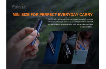 Image of Fenix E01 Flashlight Black - E01V2BK