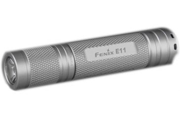 Image of Fenix E11 115 Lumens Flashlight with Battery, Silver, 115 E11R4SL-B