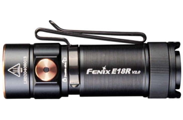 Image of Fenix E18R V2.0 Rechargeable EDC Flashlight, 16340, Luminus SST40 Cool White LED, 1200 Lumens, E18RV2BK