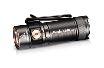 Image of Fenix E18R V2.0 Rechargeable EDC Flashlight, 16340, Luminus SST40 Cool White LED, 1200 Lumens, E18RV2BK