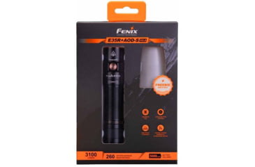Image of Fenix Lighting E35R Lithium Ion 3100 Lumens Luminus SST70 LED Flashlight, Black, E35RLSBK