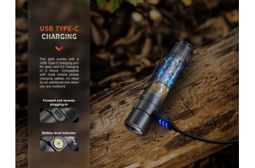 Image of Fenix Lighting E35R Lithium Ion 3100 Lumens Luminus SST70 LED Flashlight, Black, E35RLSBK