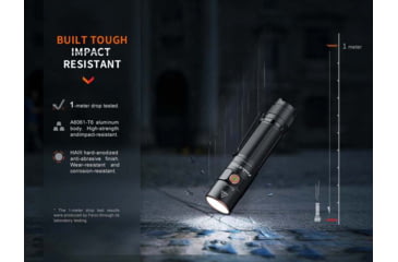 Image of Fenix Lighting E35R Lithium Ion 3100 Lumens Luminus SST70 LED Flashlight, Black, E35RLSBK