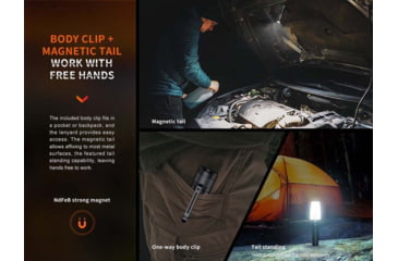 Image of Fenix Lighting E35R Lithium Ion 3100 Lumens Luminus SST70 LED Flashlight, Black, E35RLSBK