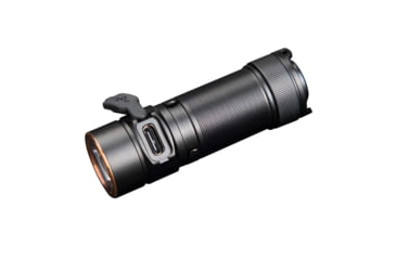 Image of Fenix E18R V2, Flashlight, White LED, 1,200 Lumens, 2.64 Long, Anodized Finish, Black, Includes Rechargeable 16340 and USB Type-C Charging Cable