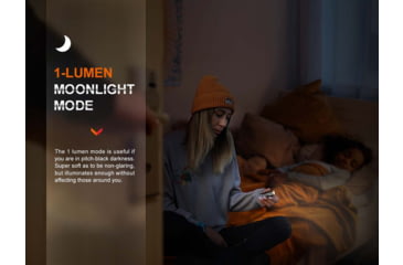 Image of Fenix E18R V2, Flashlight, White LED, 1,200 Lumens, 2.64 Long, Anodized Finish, Black, Includes Rechargeable 16340 and USB Type-C Charging Cable