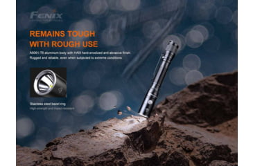 Image of Fenix LD22 V2, Flashlight, White LED, 800 Lumens, 5.83 Long, Anodized Finish, Black, Includes Rechargeable 1600 mAh Battery and USB Type-C Charging Cable
