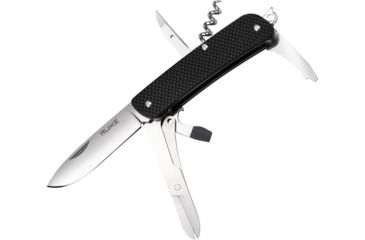 Image of RUIKE L31 Multifunction Knife, 3.35in, 14C17N Stainless Steel, Clip Point, Plain Blade, Black, L31-B